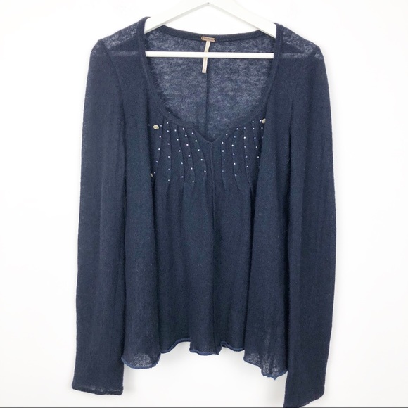 Free People Sweaters - Free People Lightweight Knit Sweater with Beads